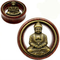 Unisex Buddha Ear Plug Tunnel 10 Pairs/Set Wooden Ear Gauge Plug Saddle Ear Expander Stretcher Wedding Body Piercing Jewelry