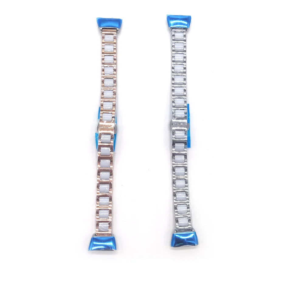 FORWELLENY Three Strains Ceramics Honor 6 Smart Watch Band Straps for huawei Band 6 Wristband Box Women