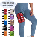 Custom Logo Holographic PU Carnival Leg Bag for Women Carnival Thigh Bag Gym Phone Pouch Hiking Waist Bag with Adjustable Strap