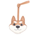 Zenos Handmade Genuine Leather Car Key Bag Pendant French Bulldog Shiba Inu Personalized Design Cute Leather Crafts Fashion