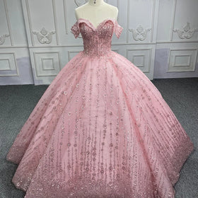 Jancember 6550-A Elegant Pink Sweetheart Sequins Beaded Evening Birthday Party Dresses for 15 Girls