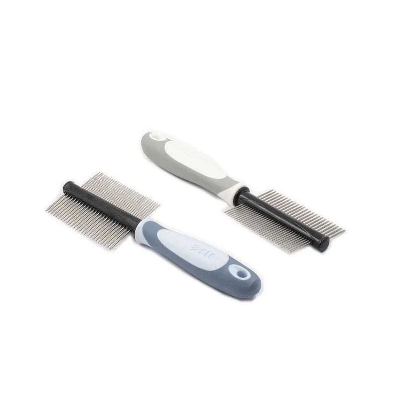 Home Grooming Pet Hair Remover Comb Stainless Steel Teeth Comb for Dogs