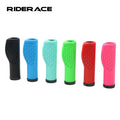 RIDERACE MTB Bike Rubber Handlebar Grips Lightweight Anti-Slip Comfortable Handle Bar Cover Mountain Road Bicycle Equipment