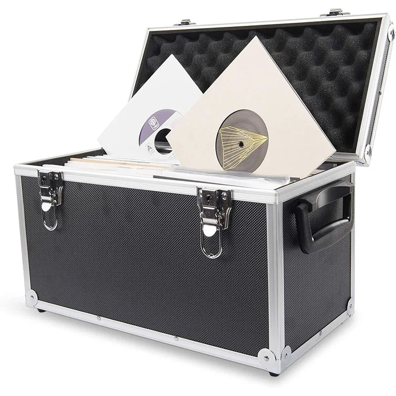 Stylish Aluminium Design Record Collector or Music Enthusiastic100 X 7 Inches Records case