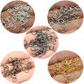 Iron Metal Open Jump Rings for DIY Jewelry Making Finding Split Ring Connectors Key Chain Accessories