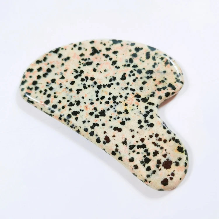 2025 Dalmation jasper Guasha Board Jade Roller Amethyst Crystal Rosa Quartz Jade Gua Sha Board