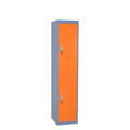 Modern Bedroom School Gym Steel Colorful 2 Door Locker Clothes Storage Cabinets