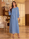 2023 Elegant Moroccan Pink Caftan Embroidered and Hand Beaded Kaftan Marocain With Mesh Muslim Abaya Moroccan Gown Bride Dress