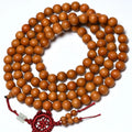 10mm Assorted 108 Mala Smooth Barbi Sandal Wood Round Beads String Adjustable Bracelet Third Party Certified
