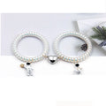 2Pcs Magnet Couple Bracelet Star Astronaut Heart Bracelet Women Men Creative Attraction Friendship Bracelet Elastic Headwear