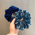 Autumn Winter Hair Accessories Strong 15cm Xl Elastic Hair Band Ties Big Large Xxl Scrunchies Premium Oversized Velvet Scrunchie