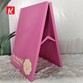 Kexian Custom Folding Metal Advertising Boards Outdoor Sidewalk Sign Business Double Sided a Frame Sign Stand