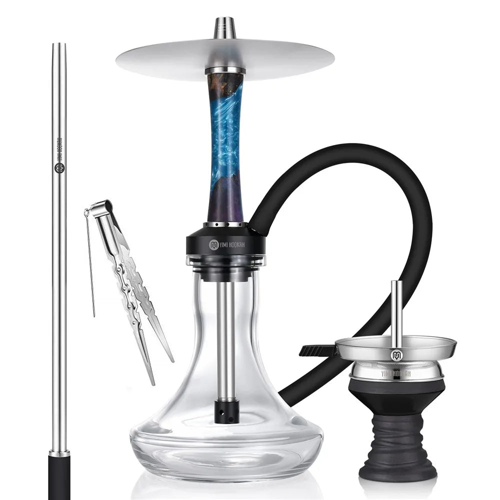 Yimi Hookah Wood Shisha Hookah Set With Hookah Accessories Chicha Cachimba