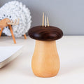 European Style Eco-Friendly Wooden Mushroom Shape Toothpick Holder & Dispenser for Restaurants