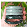 Manufacturer China Waterproof Chunky Hand Fashion Fine Jewelry Price Natural Jade Bangles Stone Bracelet Bangle for Women