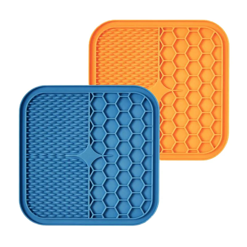 Custom Pet Lick Pad Silicone Dog Food Snuffle Mat With Suction Slow Feeder Dog Bowls Dog Lick Mat