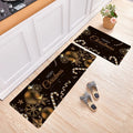 3d Printed Personalized Fast Dry  Comport Christmas Cushioned  2pc Kitchen Floor Mat Mix