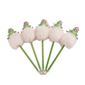 Wholesale Creative Hairball Metal Pens Plush Neutral Fluffy Fur Ball Cartoon Neutral Gifts Advertising Metal Ball Point Pen