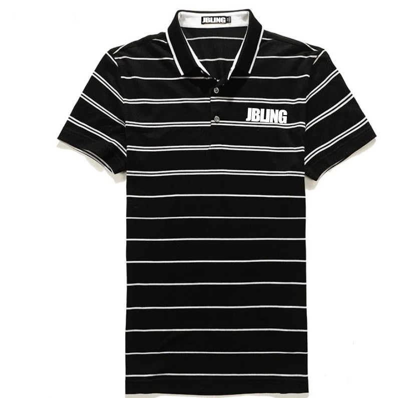 Custom Classic Jacquard Men Turkey Striped Polo Shirt
