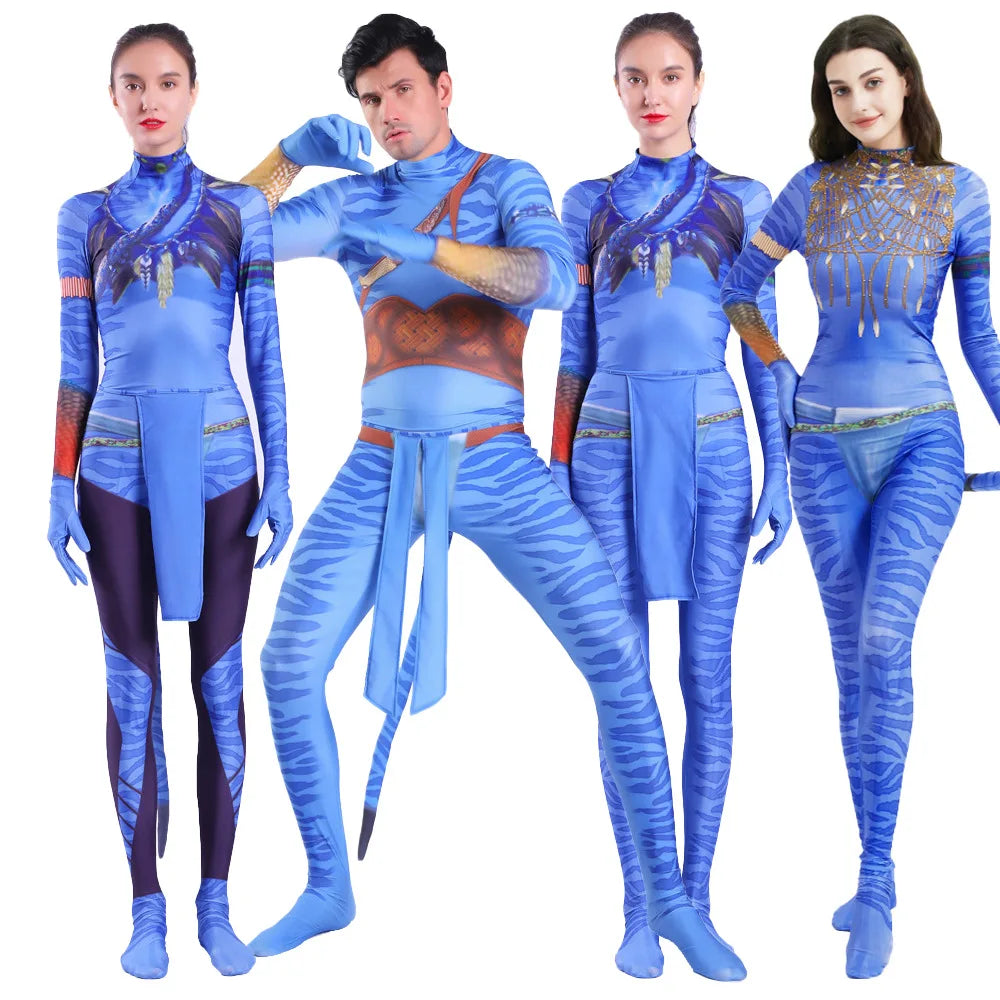 Avatar 3 Costume Battle Uniforms for Adults Males & Females Children's Anime Costumes-Top Suits Sets for Boys & Girls
