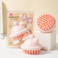 Cute Cartoon Colorful Scalp Massage Head Cleaning Silicone Shampoo Brush