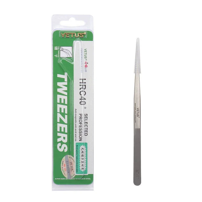 Anti-Static Stainless Steel Tool Electronics Craft ESD Tweezers Esd Tweezer Antistatic TweezerST-10 ST-11 ST-12 ST-13 ST-15