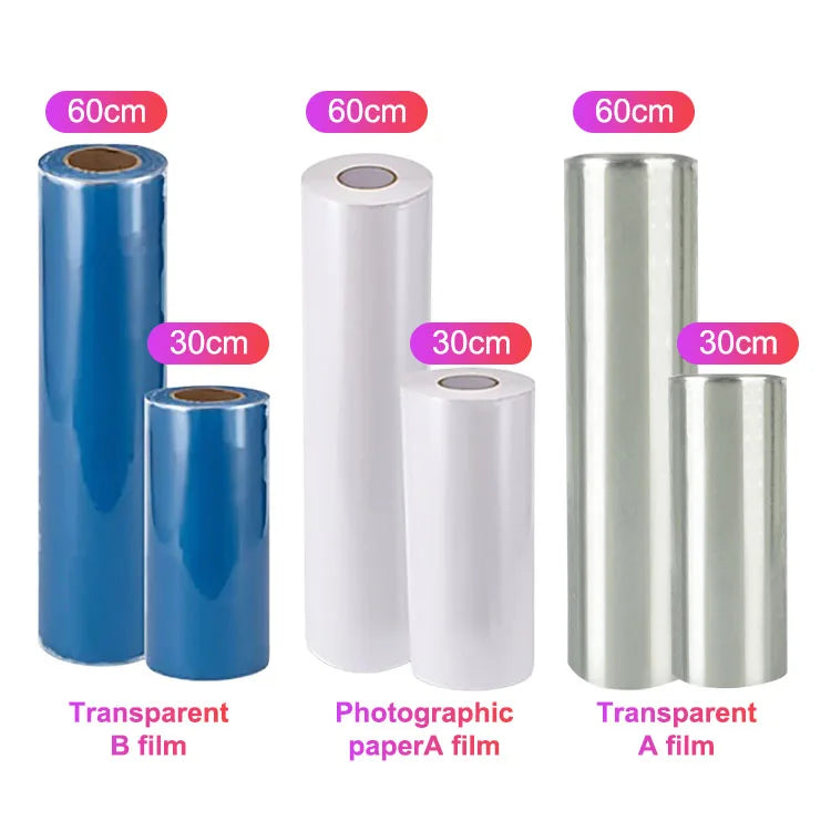 Goosam Popular New Cold Lamination Transparent Clear PET Transfer AB Printer Roll Film 30cm Uv DTF Film for Uv Printing
