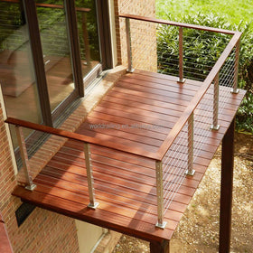 YL METAL Side Mounted Railing Balcony Roof Terrace Stainless Cable Railing