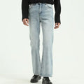 American Style Waist Loose Straight Leg Denim Homme Trousers High Street Trendy Jeans for Men