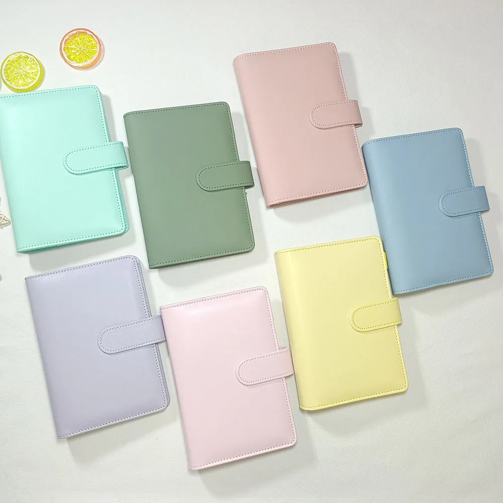 Wholesale A5 A6 Spiral Binder Holder Loose Leaf PVC Cover Notebook Budget Students Journal Business