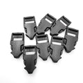 Black Plastic Adjustable Buckle Quick Release Strap Clip for 15mm Webbing & Cord Bag Accessories-Waterproof Durable Eco-Friendly