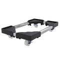 061-A011 Adjustable Single-Tier Mobile Computer Stand with Rolling Caster Wheels Storage Holders & Racks