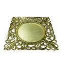 Custom Luxury Silver and Gold Charger Plates Promotional Plastic Plate Table Decoration for Party and Weddings