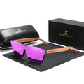 For KINGSEVEN 5510 Natural Bubinga Wooden Sunglasses for Men Polarized Fashion Eyewear for Women Men's Wood Oculos De Sol