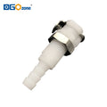[FSC0104PI] 1/4" Hose Barb Valved Panel Mount Coupling Body Female Connectors