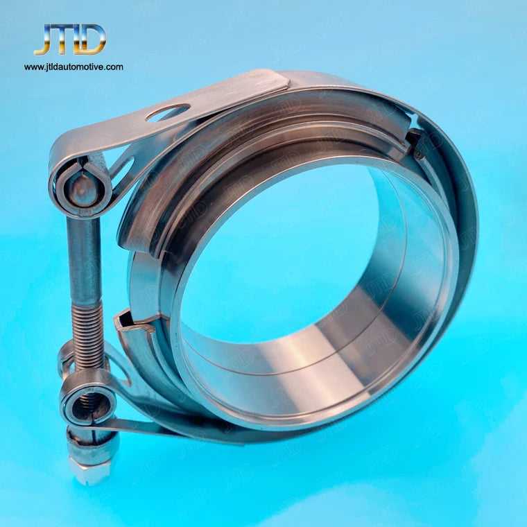 JTLD 3.25inch Stainless Steel Standard Latch and v Band Clamp Flange Kits for Exhaust Frontpipe