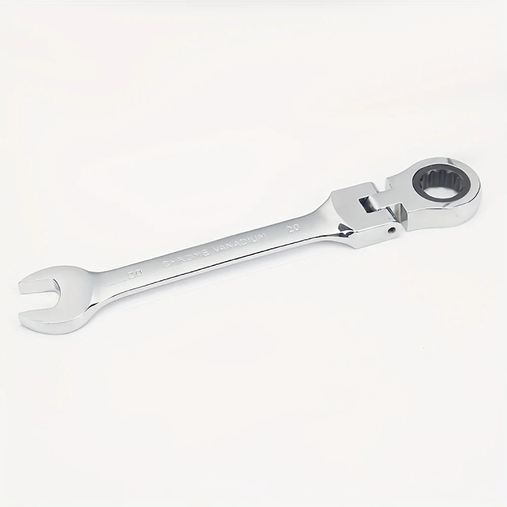24mm Metric Flex-head 72-Tooth Ratchet Wrench Combination Wrench OEM Industrial Grade CR-V Material 510Nm Max Torque Mirror