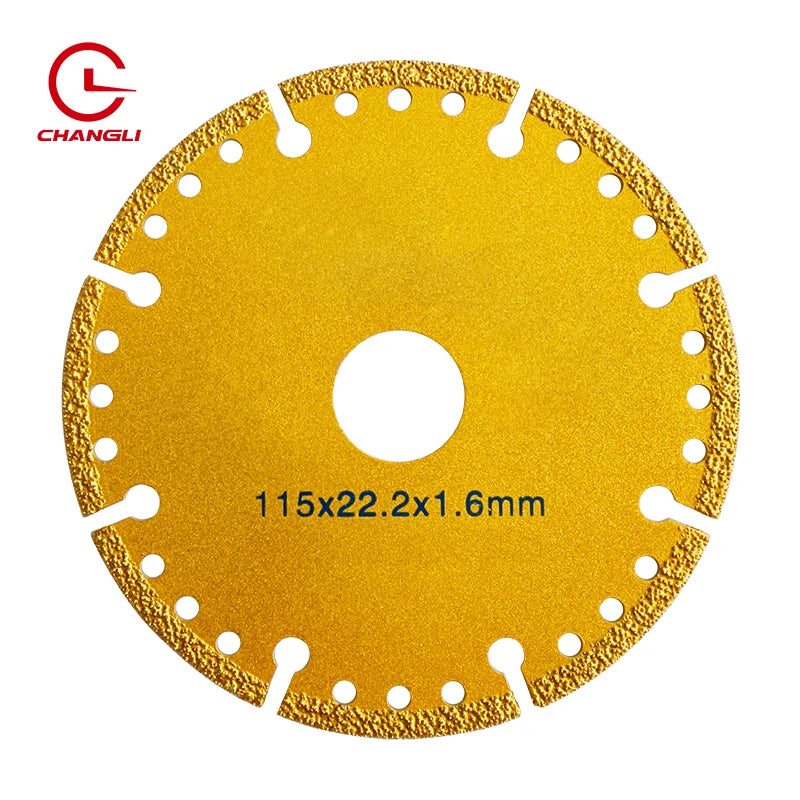 Gold Low MOQ Super Thin Power Tools Turbo 115mm 4.6inch Diamond Saw Cutter Blade Discs for Iron Metal