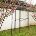 DIY Titan Half Arch Steel Garden Arbor PVC Coated Waterproof Climbing Plants White/Black Eco-Friendly Rot Proof Bridal Party