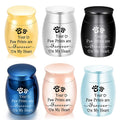 Cat Dog Funeral Supplies Metal Keepsakes Paw Print Waterproof Small Urns Cremation Stainless Steel Pet Urns for Dogs Ashes