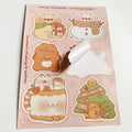 Colorful Printing Christmas Self Adhesive Waterproof Vinyl Decorative Korean Kiss Cut Custom Stickers Sheet