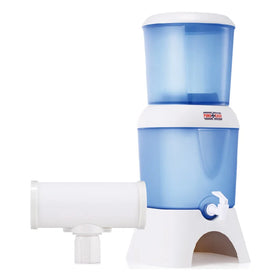 PureEasy Personal Outdoor Camping Household Hotel Ceramic Activated Carbon Water Purifier Food Grade PP Manual Gravity Bucket