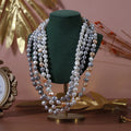 S925 Sterling Silver Vintage Natural Freshwater Pearl Collar Chain Baroque Pearl Necklace Spot Wholesale
