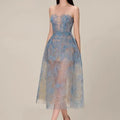Boutique Wholesale 2026 Summer New Fashionable Lace Temperament Three-dimensional Flower Sequin Perspective Women's Dresses