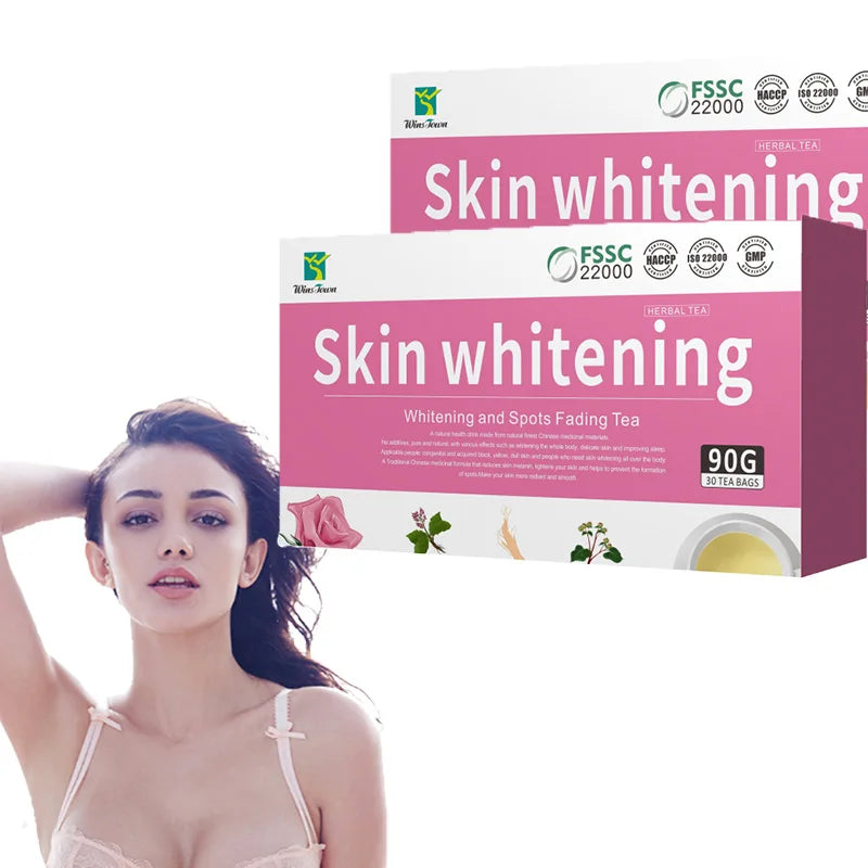 2023 Best Private Label Skin Beauty Whitening Glow Tea Natural Herbal Anti Aging Lightening Tea Flavor Tea