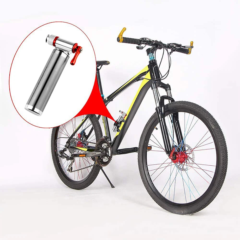 PRO STAR 16g Aluminum Threaded CO2 Inflator Emergency Mini Bike Pump >160PSI Pressure Schrader/Presta Valve 100% Tested for