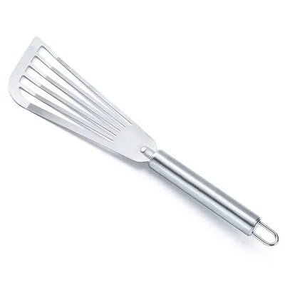 Kitchen Stainless Steel Slotted Fish Spatula Turner Cooking Baking Flipping Grilling Frying Pancake Shovel