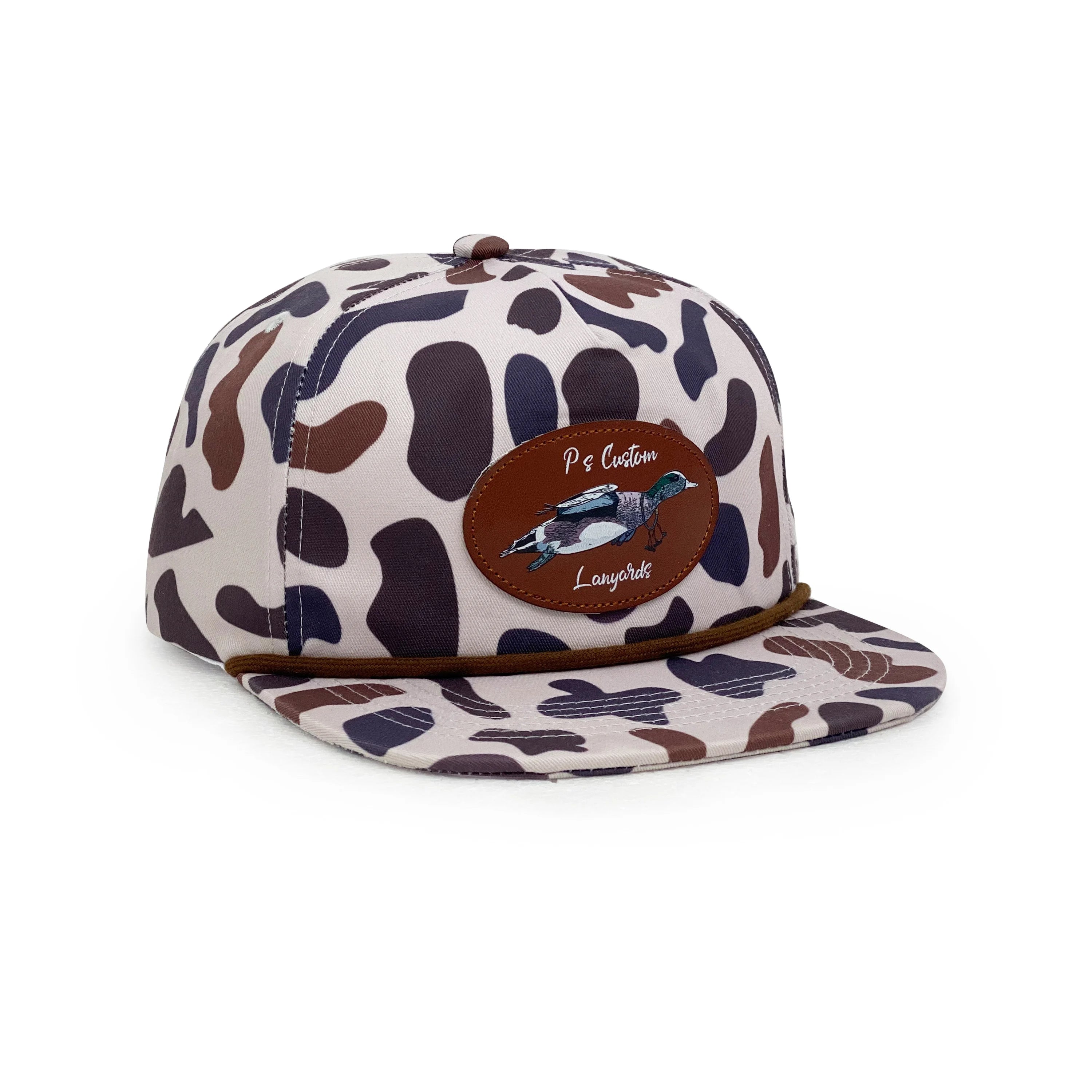 Vintage Camo Tropical Fleece Performance 5-Panel Snapback Baseball Cap