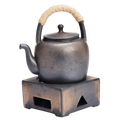 Pottery Tea Stove Japanese Style Handmade Vintage Clay Tea Pot with Warmer Ceramic Kung Fu Tea Pots & Kettles