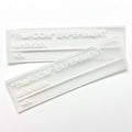 JT Manufacturers Factory Custom Embossed 3D PVC Rubber clear Transparent Label Label Custom Clothing Labels